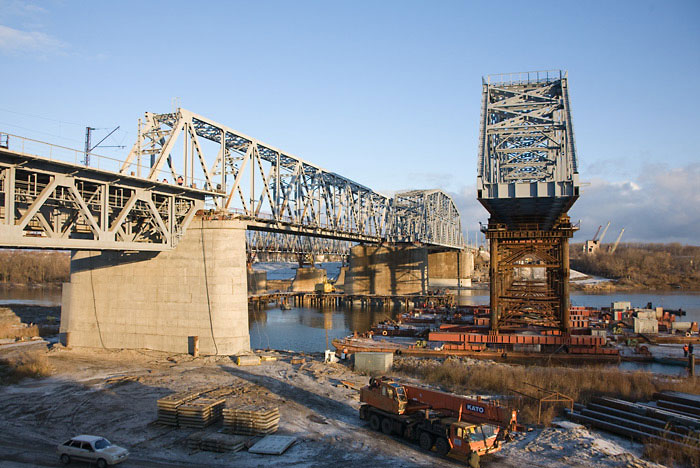 Мост через р. Дон: замена пролетного строения