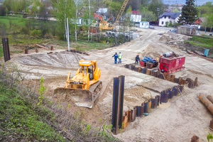 Площадка для строительства путепровода тоннельного типа в Павловском Посаде