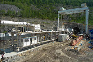 Монтаж тоннелепроходческого комплекса для строительства нового Байкальского тоннеля
