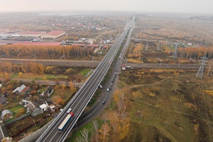 В городском округе Домодедово Московской области завершено строительство путепровода «Белые Столбы»