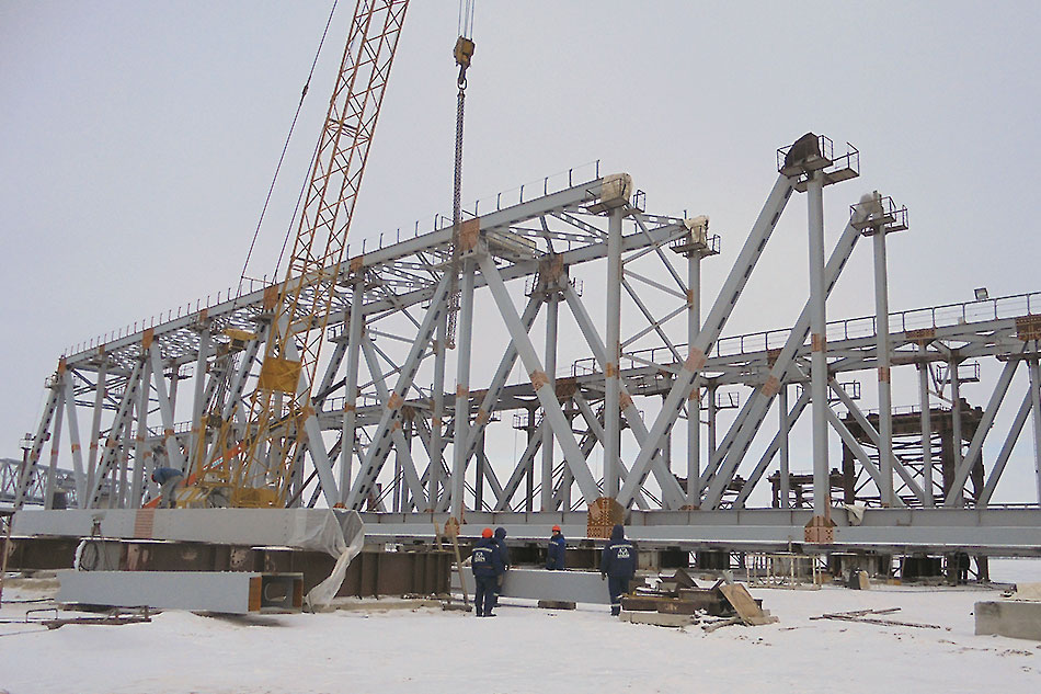 Текущий статус работ по строительству мостового перехода через р. Дон