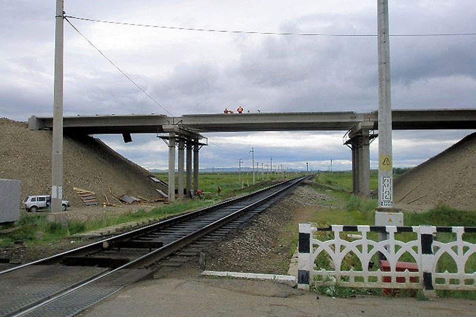 Путепровод на станции Борзя